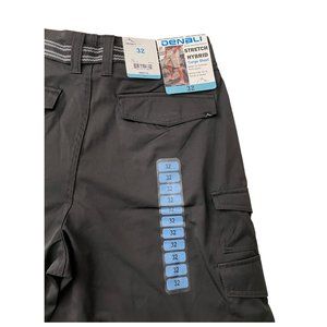 Denali Men's Black Stretch Hybrid Cargo Shorts